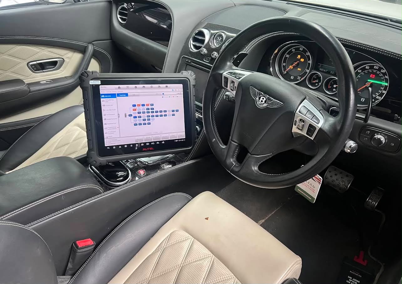 Bentley dealer-level diagnostics with Autel