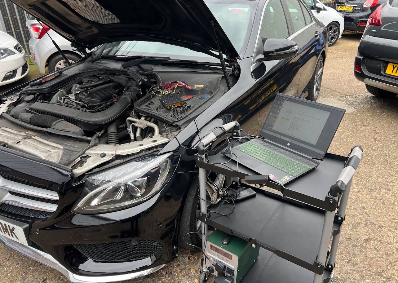 Mercedes C-Class mobile ECU remap
